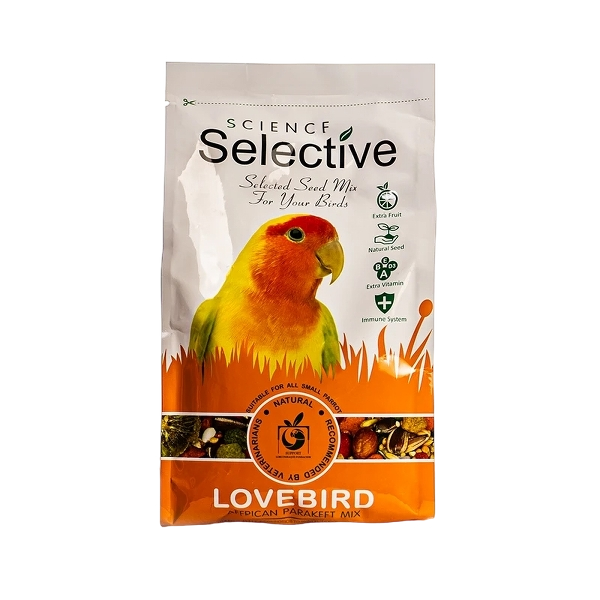 غذای طوطی برزیلی سلکتیو مدل LOVE BIRD وزن 1 کیلوگرم